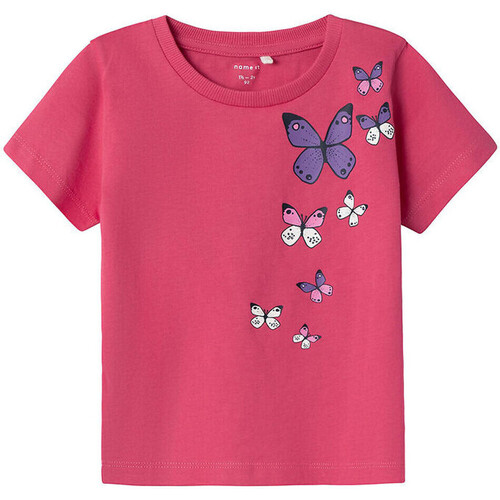 Abbigliamento Bambina T-shirt maniche corte Name it 13226024 Rosa