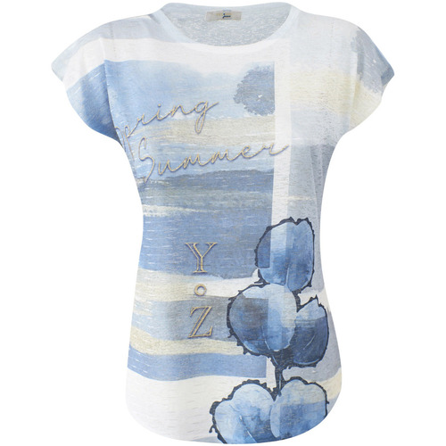 Abbigliamento Donna T-shirt & Polo Yes Zee T243 Y303 Blu