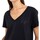 Abbigliamento Donna T-shirt & Polo Replay T-Shirt Con Scollo A V Nera Nero