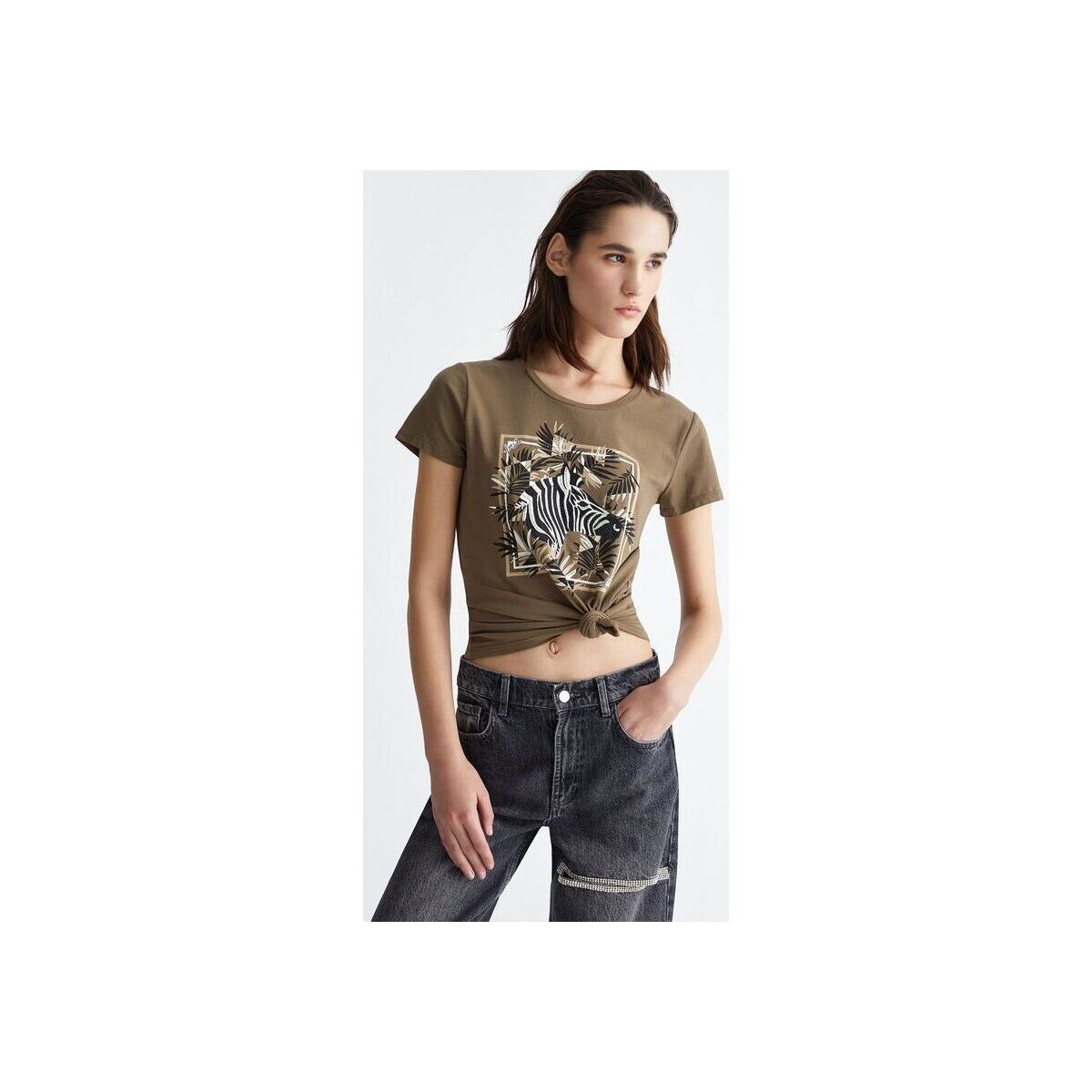 Abbigliamento Donna T-shirt & Polo Liu Jo MA4336 J5003-N9303 Grigio