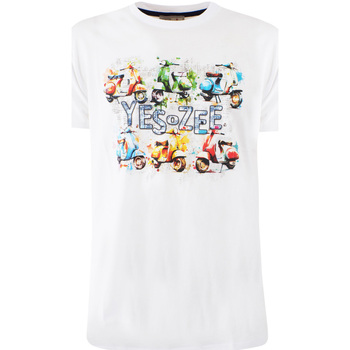 Abbigliamento Uomo T-shirt & Polo Yes Zee T704 S105 Bianco