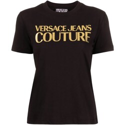 Abbigliamento Donna Polo maniche lunghe Versace Jeans Couture 76HAHG04-CJ00G Nero