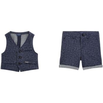 Abbigliamento Bambino Completi Guess Set gilet e bermuda I4RG24KC3H0 Blu