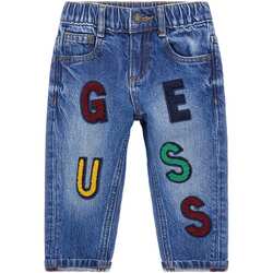 Abbigliamento Bambino Jeans Guess Jeans patch con elastico N4RA03D45E0 Blu