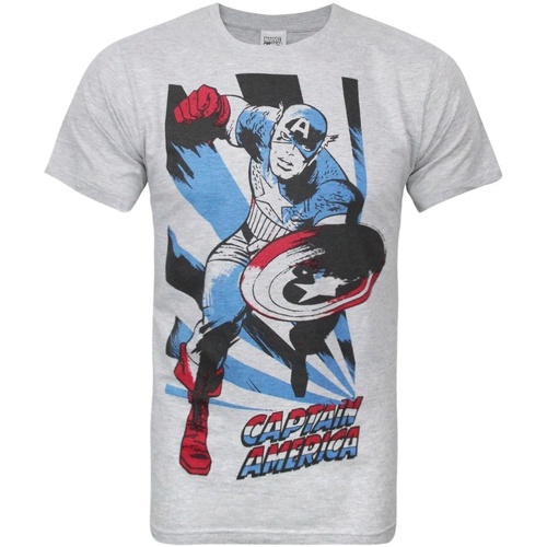 Abbigliamento Uomo T-shirts a maniche lunghe Captain America NS5469 Rosso