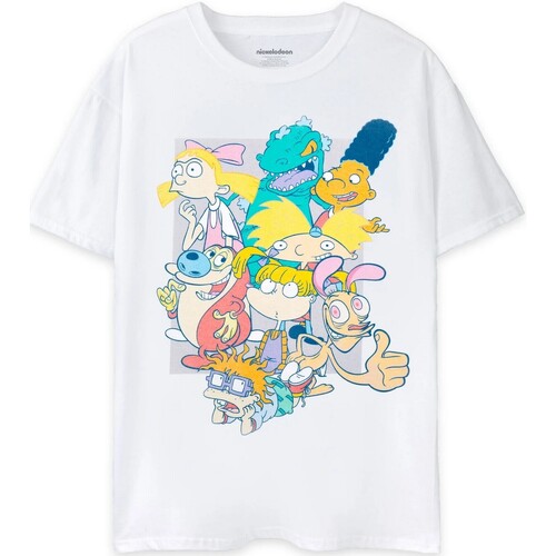 Abbigliamento Uomo T-shirt maniche corte Nickelodeon Classic 90's Bianco