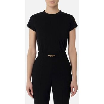 Abbigliamento Donna T-shirt & Polo Elisabetta Franchi MA00441E2-110 Nero
