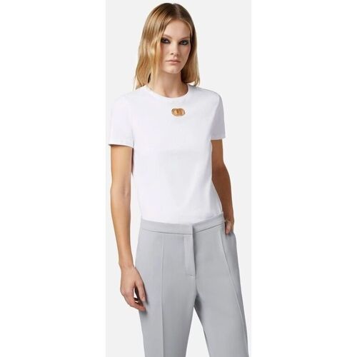 Abbigliamento Donna T-shirt & Polo Elisabetta Franchi MA52N41E2-270 Bianco