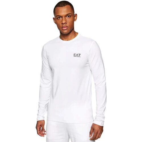 Abbigliamento Uomo T-shirts a maniche lunghe Emporio Armani EA7 MAN JERSEY T-SHIRT Bianco