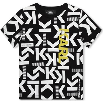 Abbigliamento Bambino T-shirts a maniche lunghe Karl Lagerfeld Kids Z30053 Nero