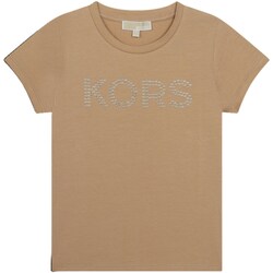 Abbigliamento Bambina T-shirt maniche corte MICHAEL Michael Kors R30001 Beige