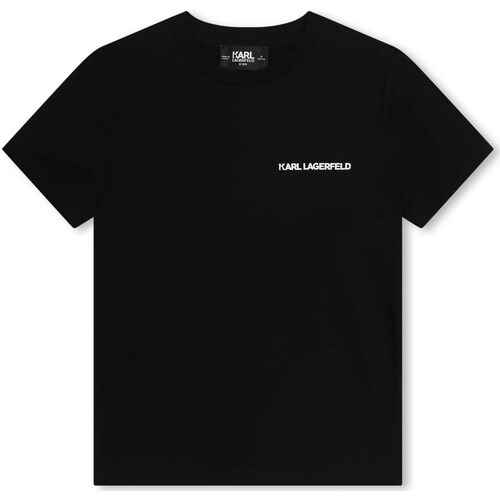 Abbigliamento Bambino T-shirts a maniche lunghe Karl Lagerfeld Kids Z30056 Nero