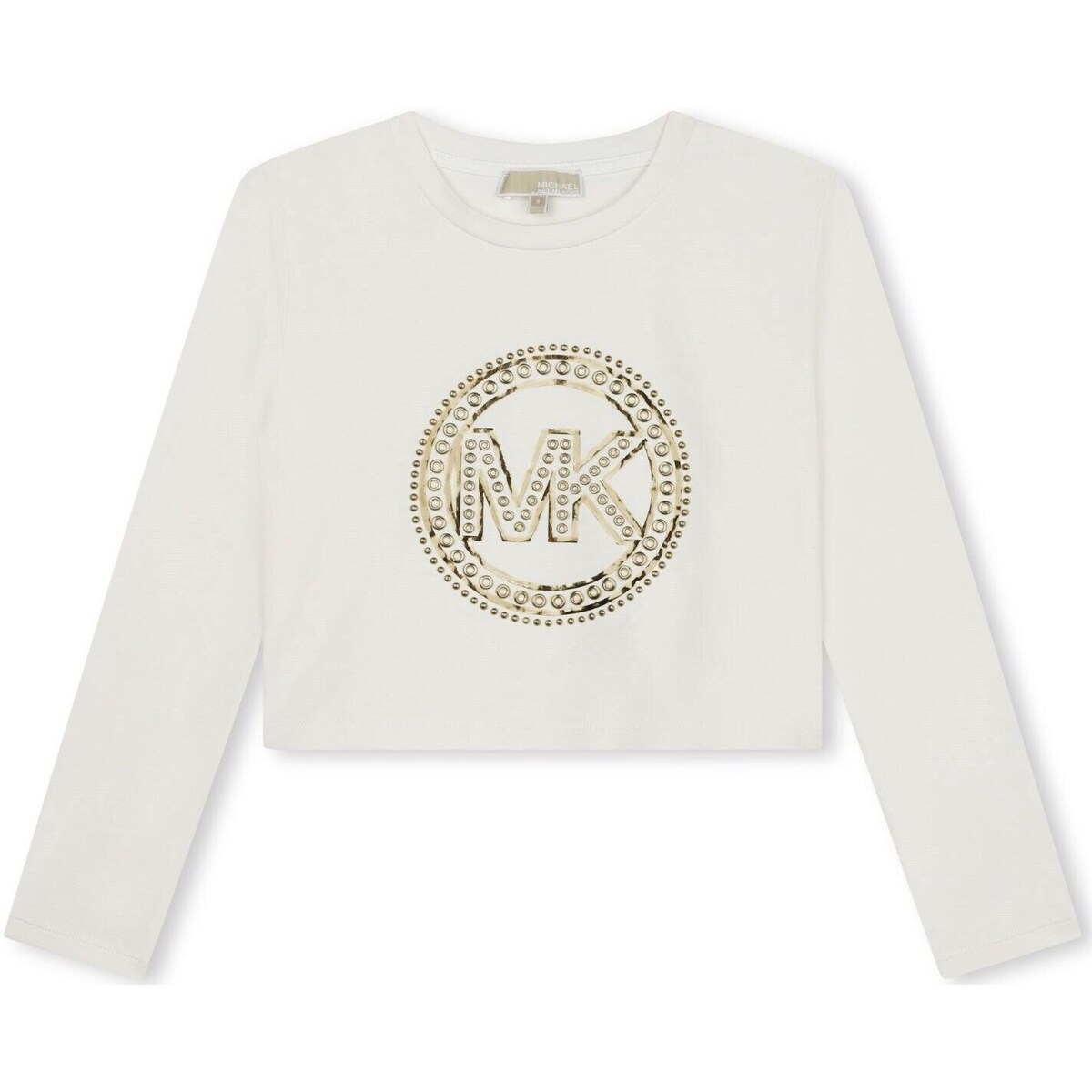 Abbigliamento Bambina T-shirt maniche corte MICHAEL Michael Kors R30004 Bianco