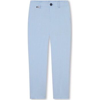 Abbigliamento Bambino Pantaloni 5 tasche BOSS J50679 Blu