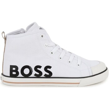 Scarpe Bambino Sneakers alte BOSS J51029 Bianco