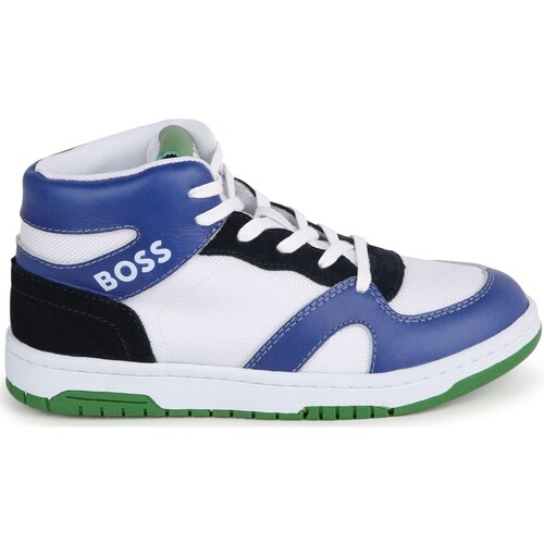 Scarpe Bambino Sneakers alte BOSS J50859 Bianco
