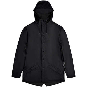 Abbigliamento Uomo Giacche Rains Giubbino Unisex adulto Jacket W3 12010 01 Black Nero Nero
