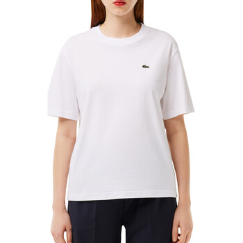 Abbigliamento Donna T-shirt maniche corte Lacoste TF7215 Bianco