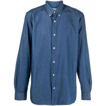 Abbigliamento Uomo Camicie maniche lunghe Woolrich CLASSIC INDIGO SHIRT Blu