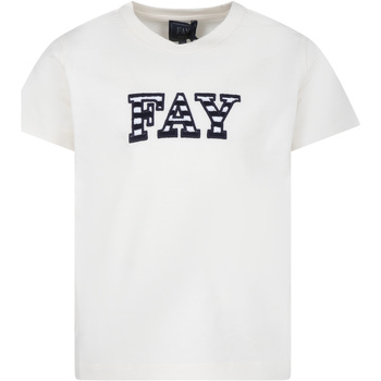 Abbigliamento Bambino T-shirt maniche corte Fay FU8P21 Z1173 103 Beige