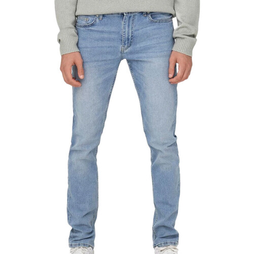 Abbigliamento Uomo Jeans dritti Only & Sons  22027651 Blu