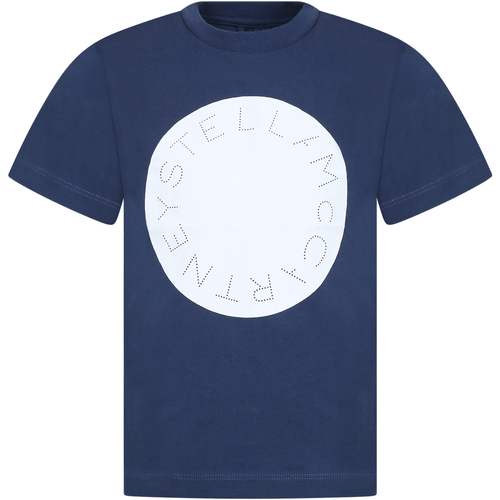 Abbigliamento Unisex bambino T-shirt maniche corte Stella Mc Cartney TS8P01 Z0434 620 Blu