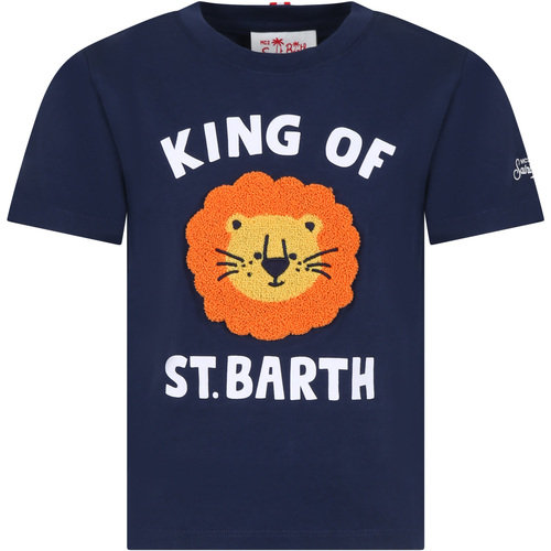 Abbigliamento Bambino T-shirt maniche corte Mc2 Saint Barth TSH0001 00007F Blu