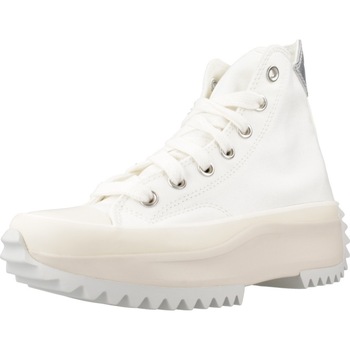 Scarpe Donna Sneakers alte Converse RUN STAR HIKE PLATFORM METALLIC Bianco