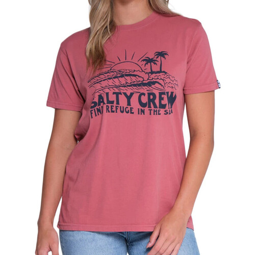 Abbigliamento Donna T-shirt maniche corte Salty Crew SC20035524W Rosa
