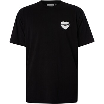 Abbigliamento Uomo T-shirt maniche corte Carhartt T-shirt Bandana con cuore sul retro Nero