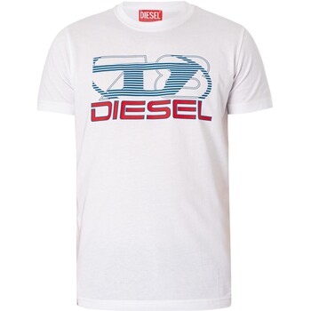 Abbigliamento Uomo T-shirt maniche corte Diesel Maglietta grafica Diegor Bianco