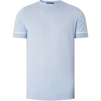 Abbigliamento Uomo T-shirt maniche corte Antony Morato T-shirt lavorata a maglia Malibu Blu