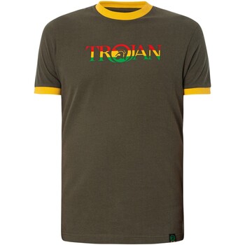 Abbigliamento Uomo T-shirt maniche corte Trojan Maglietta con logo Ringer Verde