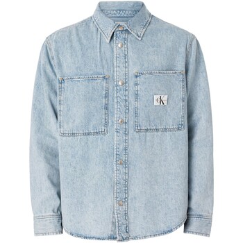 Calvin Klein Jeans Camicia con tasca sul petto Blu