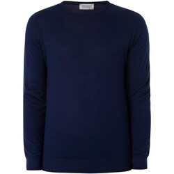 Abbigliamento Uomo Maglioni John Smedley Pullover Hatfield lavorato a maglia Blu