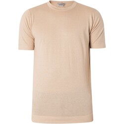 Abbigliamento Uomo T-shirt maniche corte John Smedley Maglietta Lorca con guardolo Beige