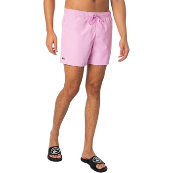 Abbigliamento Uomo Costume / Bermuda da spiaggia Lacoste Pantaloncini da bagno con logo Rosa