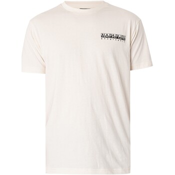 Abbigliamento Uomo T-shirt maniche corte Napapijri T-shirt con logo Kotcho sul petto Bianco