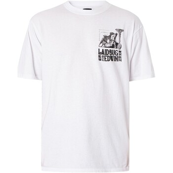 Abbigliamento Uomo T-shirt maniche corte Edwin T-shirt con grafica Yusuke Isao Bianco
