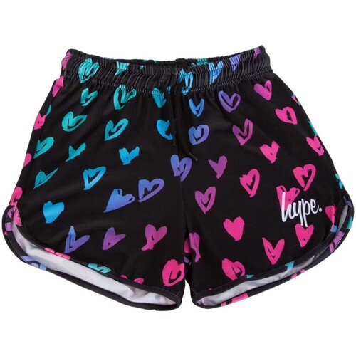 Abbigliamento Bambina Shorts / Bermuda Hype Scribble Heart Nero