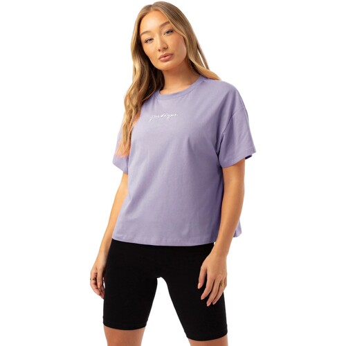 Abbigliamento Donna T-shirts a maniche lunghe Hype HY9357 Viola