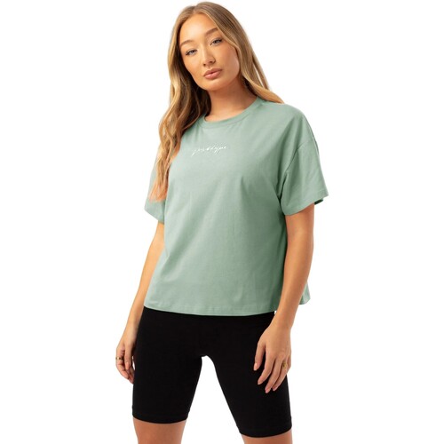 Abbigliamento Donna T-shirts a maniche lunghe Hype HY9357 Blu