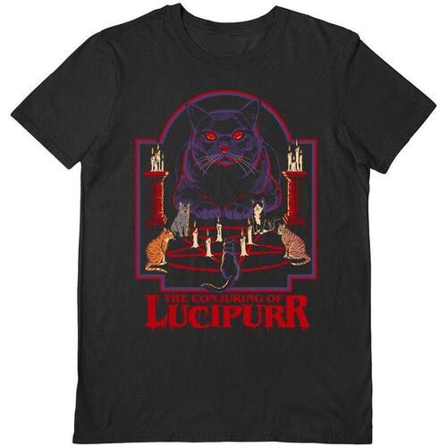 Abbigliamento T-shirts a maniche lunghe Steven Rhodes The Conjuring Of Lucipurr Nero
