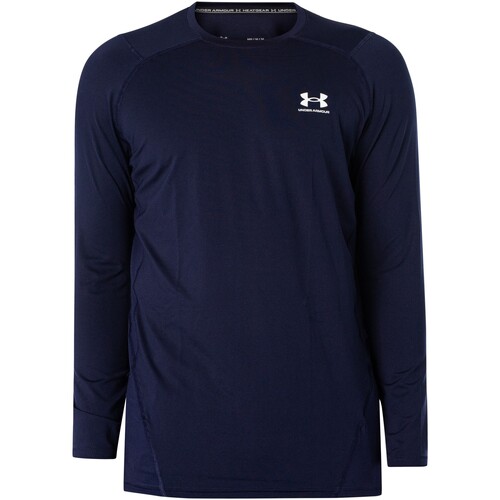Abbigliamento Uomo T-shirt maniche corte Under Armour Maglia a maniche lunghe aderente HeatGear Blu
