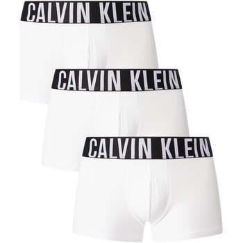 Biancheria Intima Uomo Mutande uomo Calvin Klein Jeans Confezione da 3 bauli dalla potenza intensa Bianco
