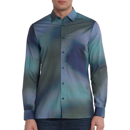 Abbigliamento Uomo Camicie maniche lunghe EAX Camicia Blu