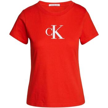 Abbigliamento Donna T-shirt & Polo Calvin Klein Jeans  Rosso