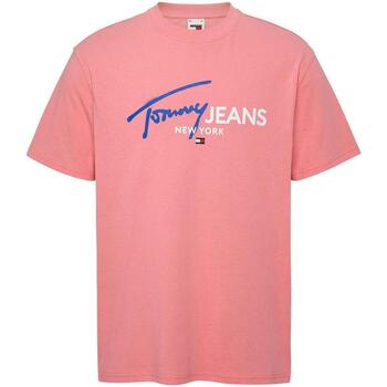 Abbigliamento Uomo T-shirt maniche corte Tommy Jeans  Rosa