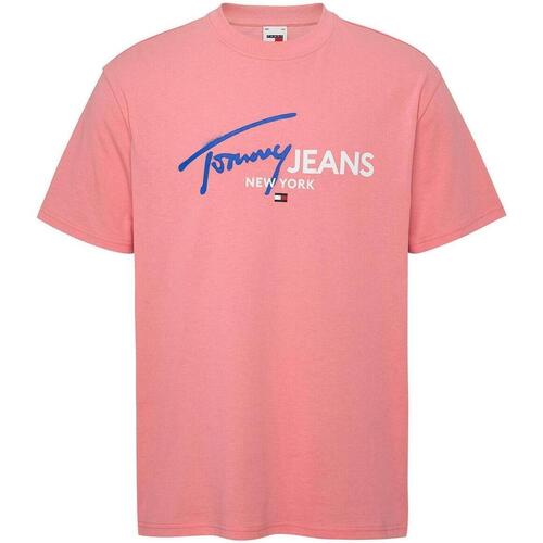 Abbigliamento Uomo T-shirt maniche corte Tommy Jeans  Rosa