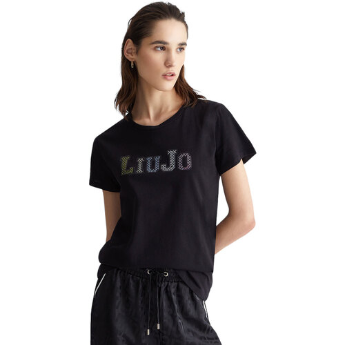 Abbigliamento Donna T-shirt maniche corte Liu Jo ECS T-SHIRT ST P MC Nero